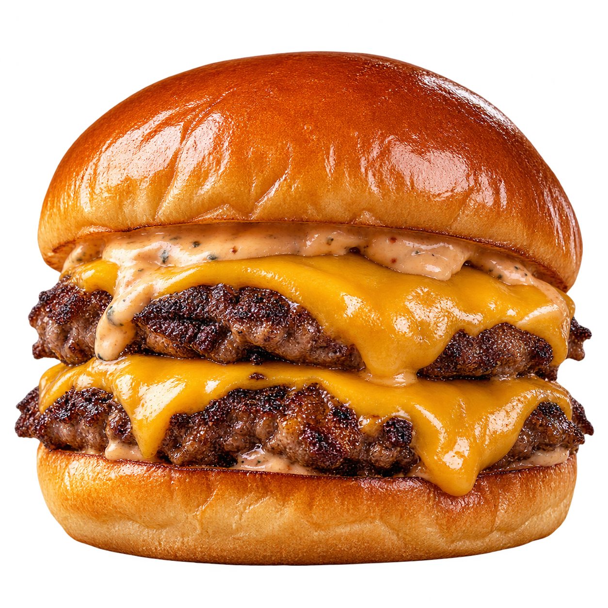 Hamburguesa ilustrativa generada para la portada de Burger Tin